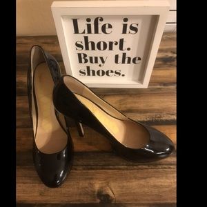 Patent Leather Platform Pumps